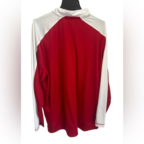 Adidas Mens Pullover Sz 2XL 1/4 Zip Red White San Fransisco Kansas City Colorway - Picture 2 of 6